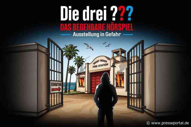 Deutschlandpremiere: „Die drei ???“ alias Justus, Peter und Bob ermitteln ab dem 20. Januar 2027 im Münchner Utopia in einem begehbaren Hörspiel
