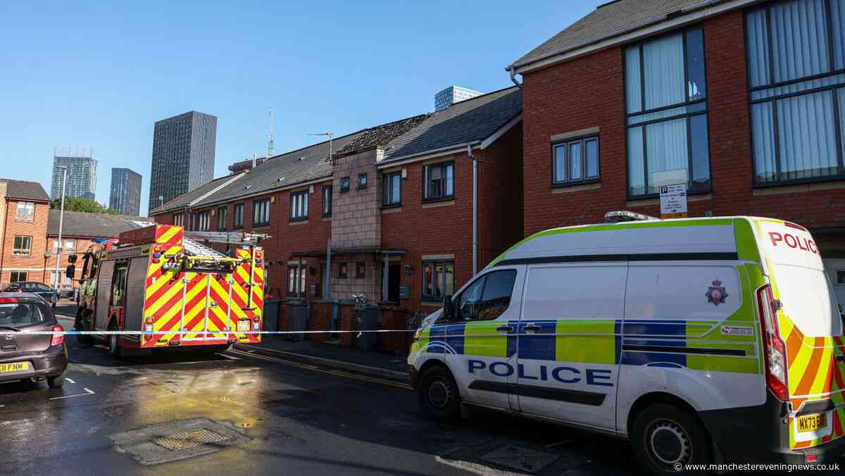 Hulme incident RECAP as police cordon off street after 'cannabis farm' bursts into flames