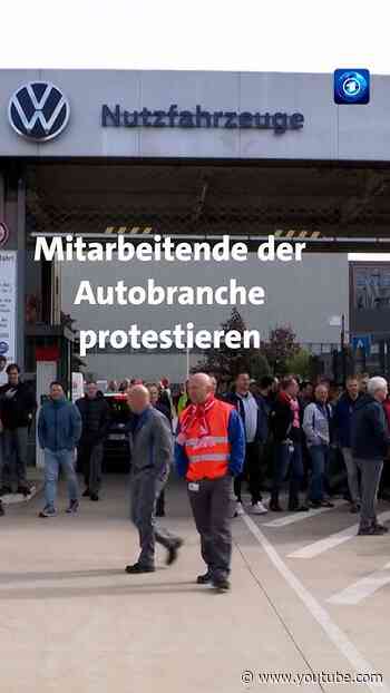 Proteste: Krise in der Autoindustrie #tagesschau #nachrichten #news #autoindustrie #autos #vw