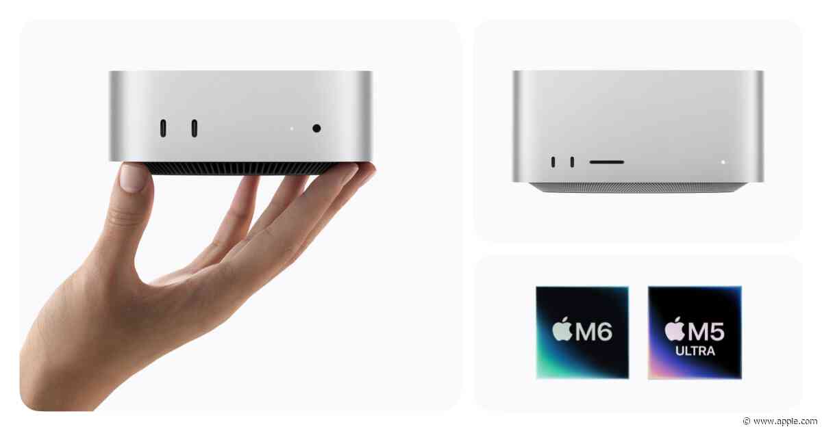 The new Mac mini and Mac Studio are available today