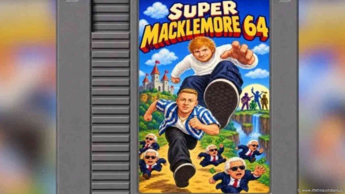 Macklemore ed Ed Sheeran finiscono in un videogioco: il rapper deve sfuggire a una versione gigante del cantante