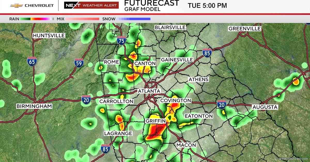 Thunderstorms prompt Atlanta airport ground stop as flood warnings cover North Georgia