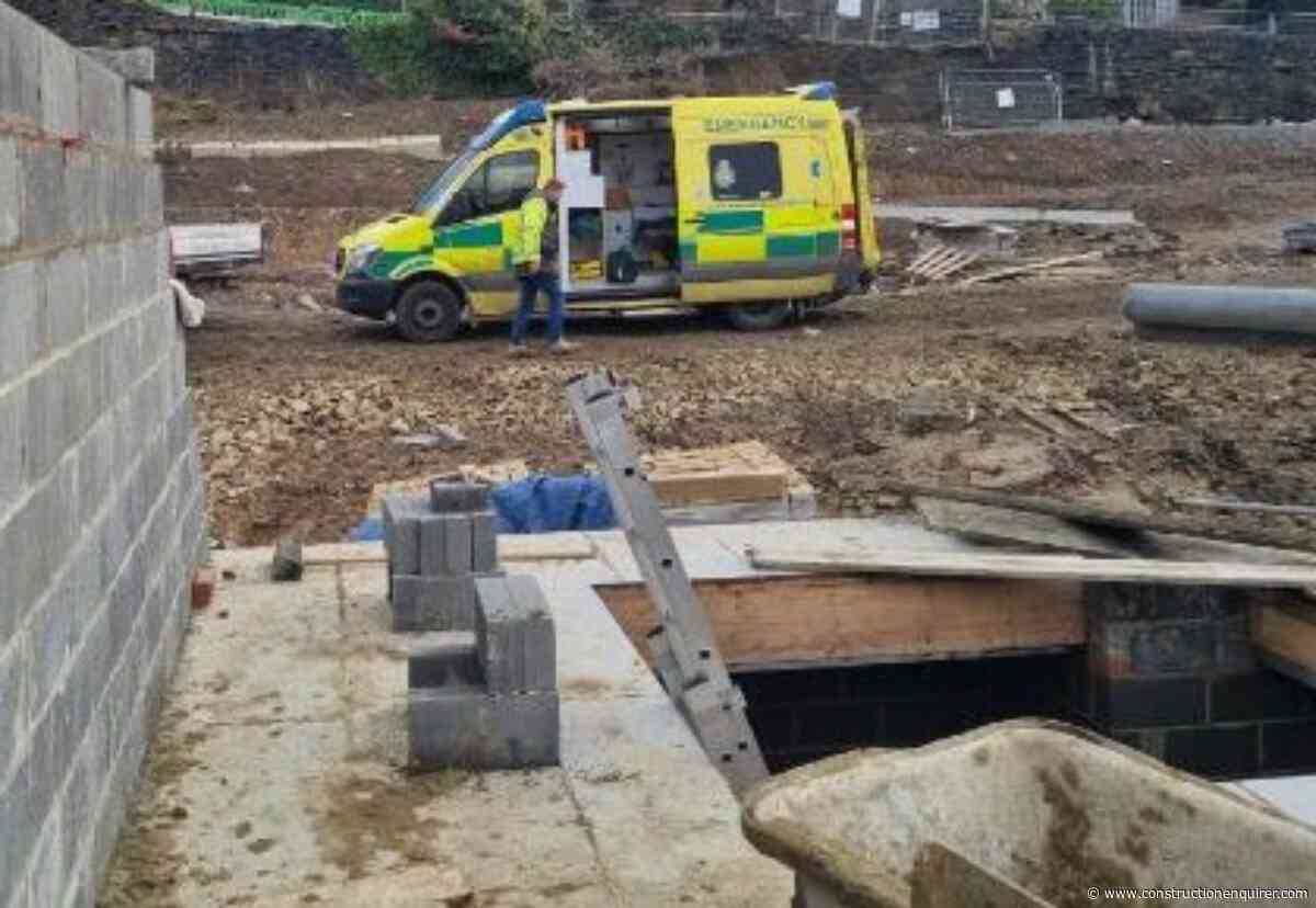 Labourer falls through unprotected stairwell opening