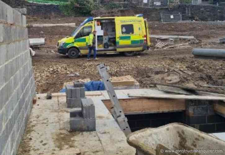 Labourer falls through unprotected stairwell opening