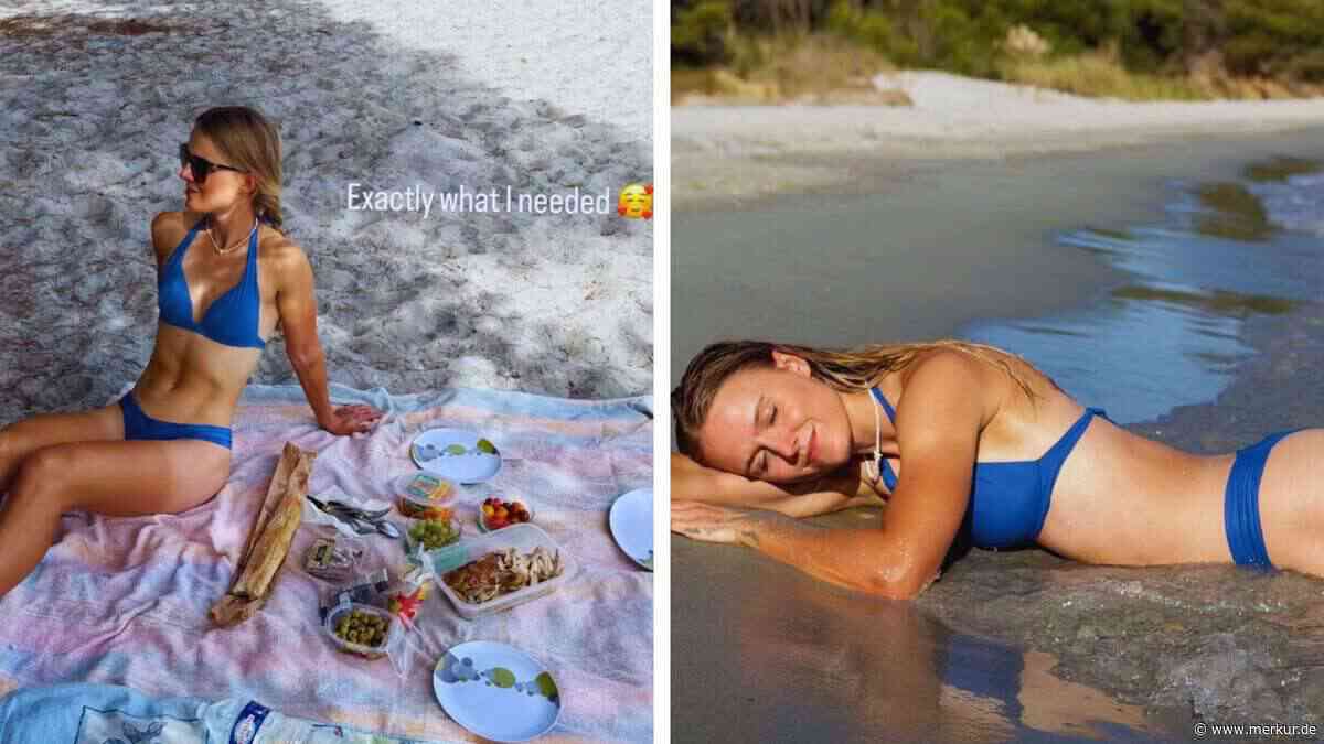 Biathlon-Ass genießt traumhaften Strandtag in der Heimat ihres Liebsten