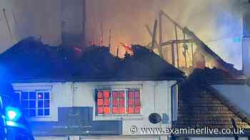 Two boys, aged 12 and 15, arrested after fire rips through disused restaurant