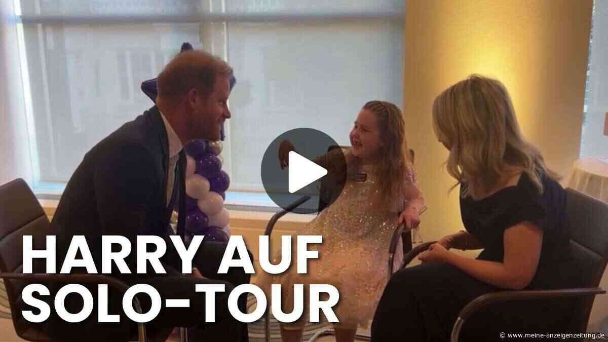 Prinz Harry allein bei WellChild Awards – Video zeigt Auftritt in London