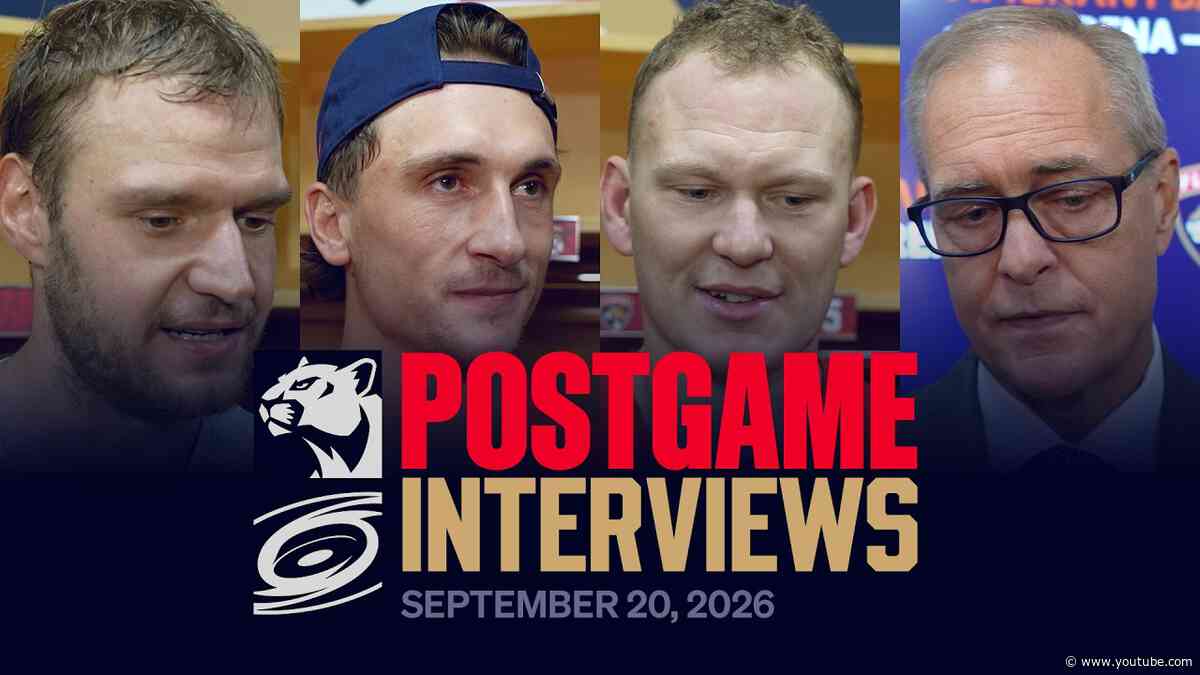Preseason Game 1 Postgame Reaction vs Hurricanes | 9.20.26