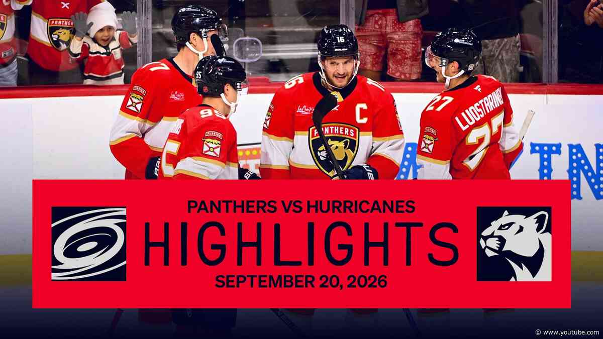 Panthers vs Hurricanes Preseason Highlights | 9.20.26