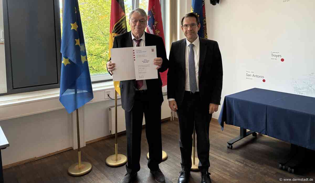 Ehrenbrief des Landes Hessen für Herbert Nowak
