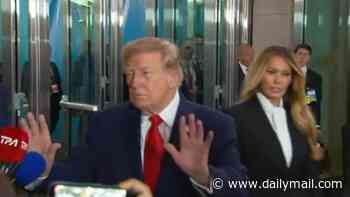 Trump explodes at female CNN reporter as he arrives at the UN with Melania