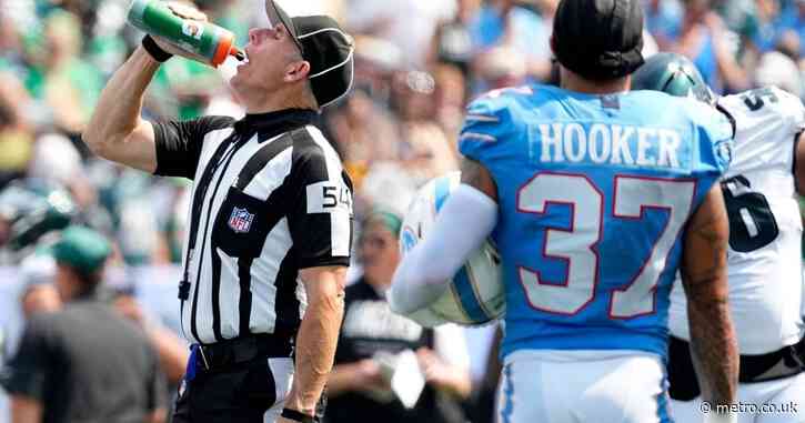 NFL players’ shoes melt during game played in record-breaking heat