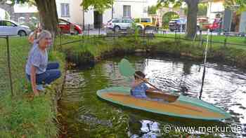 Ateliertage Weilheim: Faltboot auf dem Hofteich und Jazz im Gewölbe