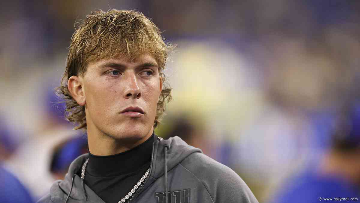 Lip-reading NFL fans claim they know how long Jaxson Dart will be out for after Giants QB's sickening knee injury
