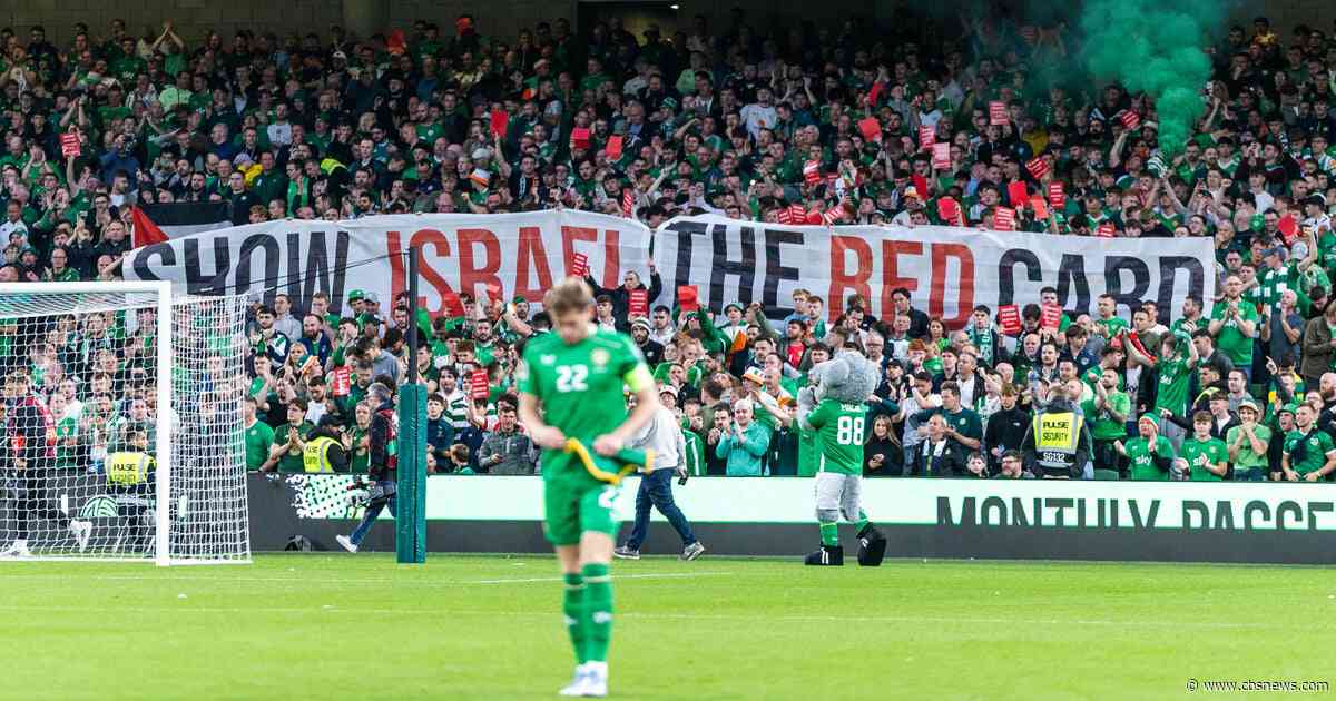 Irish athletes urge men's soccer team to boycott matches against Israel
