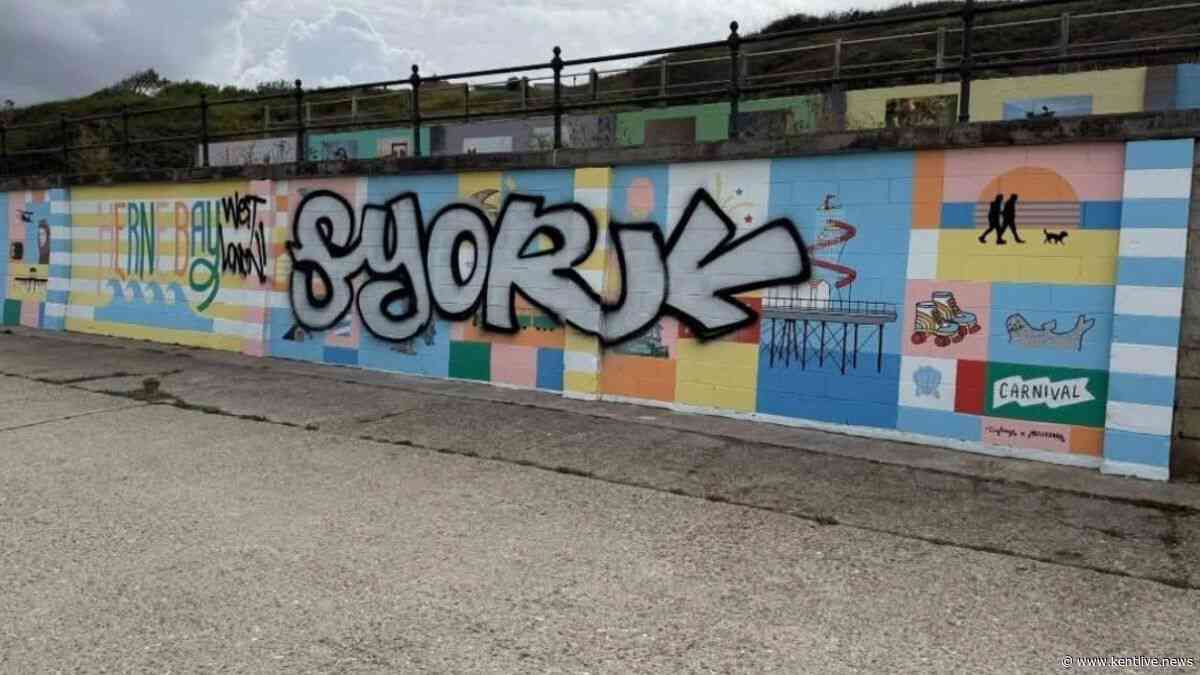 New Herne Bay mural damaged by “mindless and pointless” vandalism