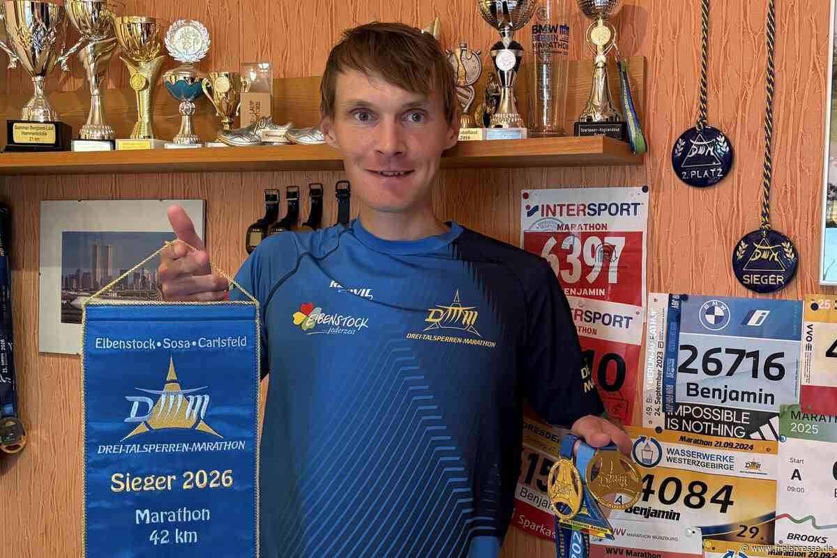 Vogtländer krönt Sieg beim Drei-Talsperren-Marathon mit Streckenrekord