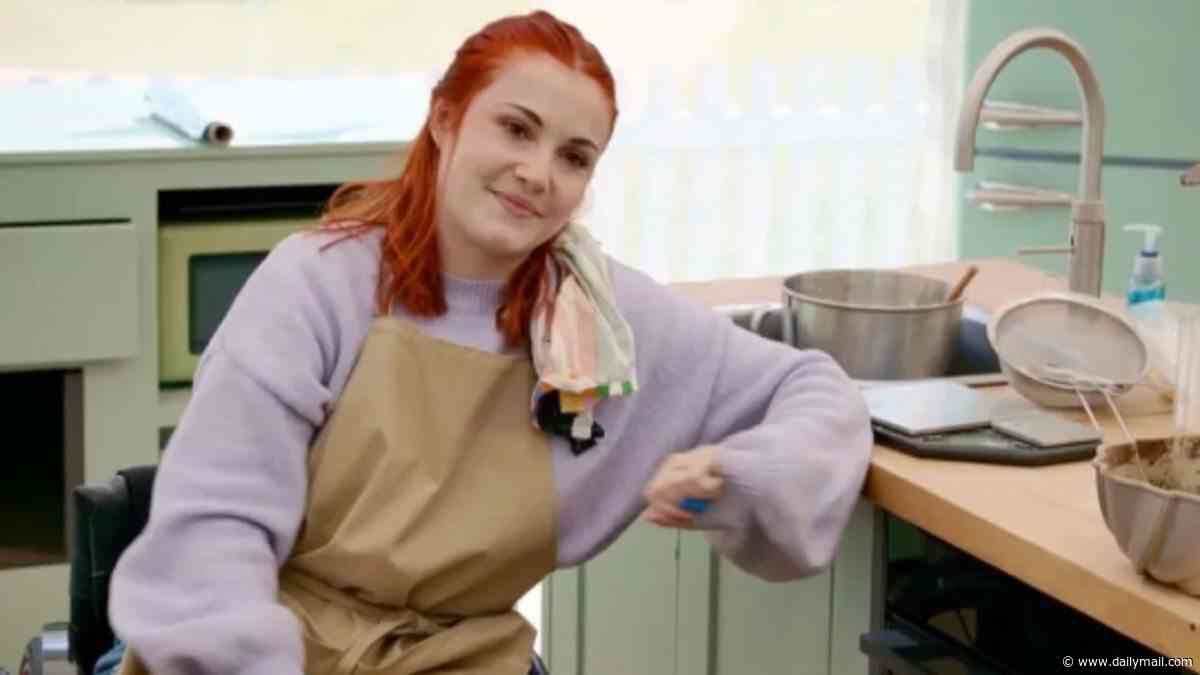 Bake Off contestant is left in tears as her 'perfectly baked' cake crashes to the floor with Alison Hammond left consoling her