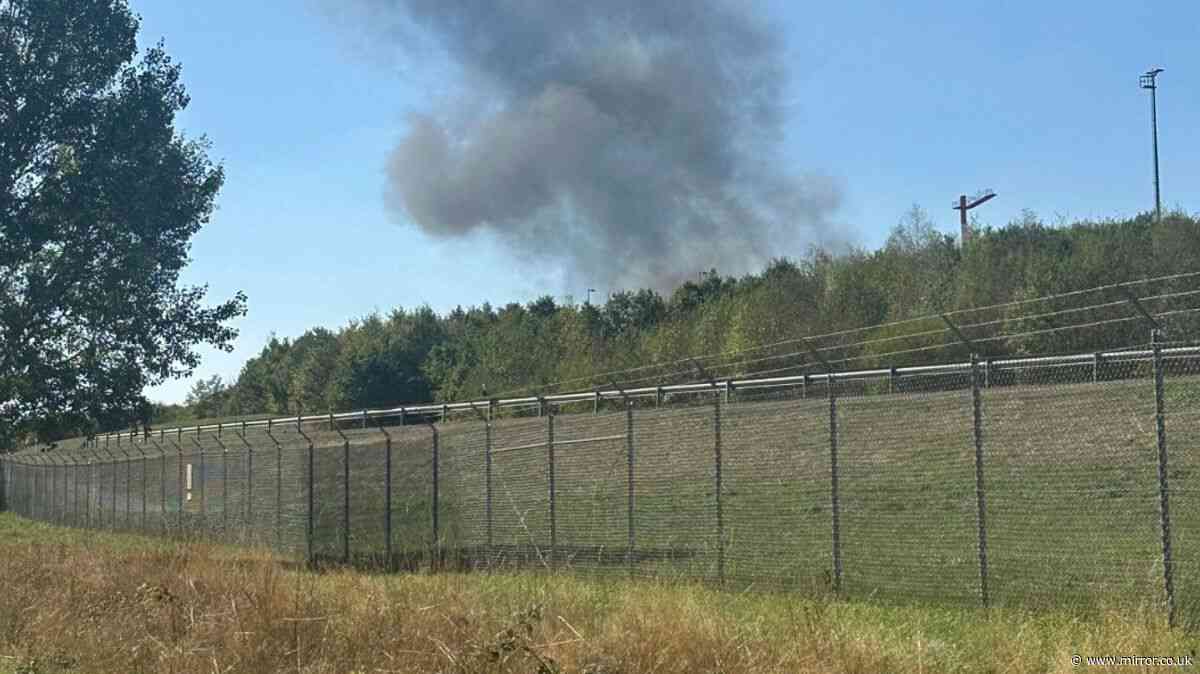 F-16 fighter jet crashes near Spangdahlem Air Base in Germany as pilot injured