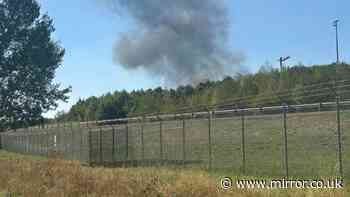 F-16 fighter jet crashes near Spangdahlem Air Base in Germany as pilot injured