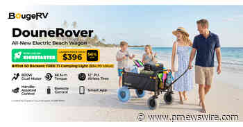 BougeRV Launches DuneRover, an All-New Electric Beach Wagon Built to Make Outdoor Hauling Effortless