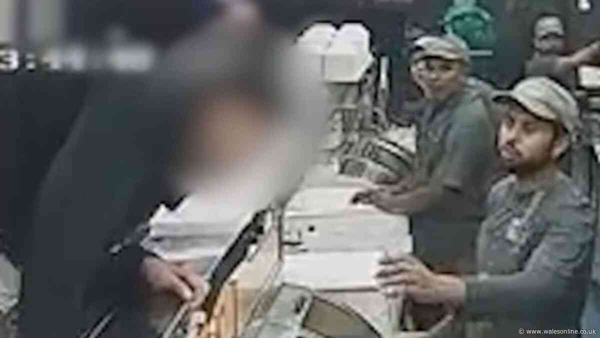 Man jumps over counter and grabs knife in Cardiff chippy