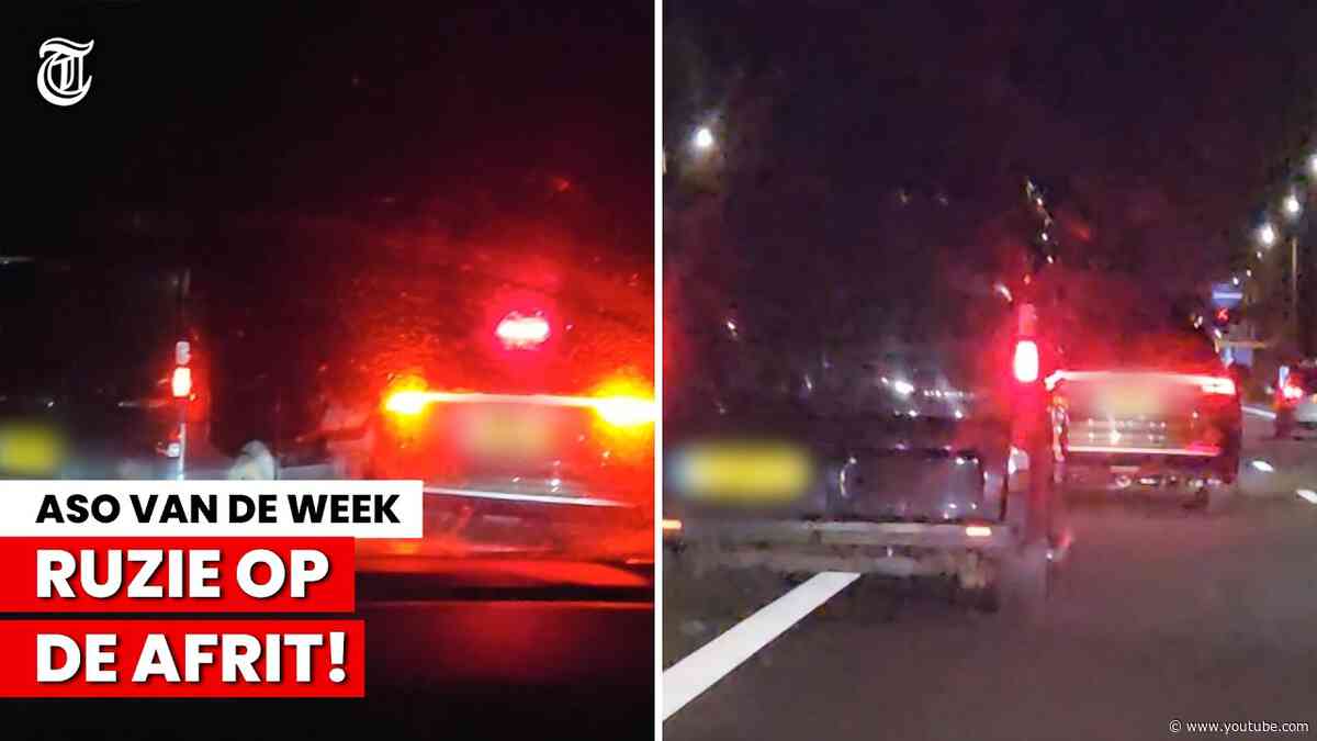 Aso-busje rijdt automobilist klem na bizarre verkeersruzie (en vlucht!)