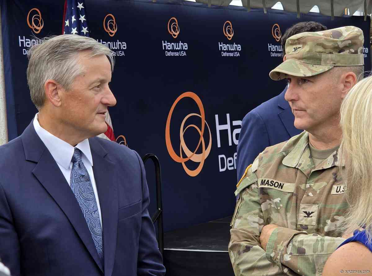 South Korean defense contractor will build $2.2 billion factory at Pine Bluff Arsenal