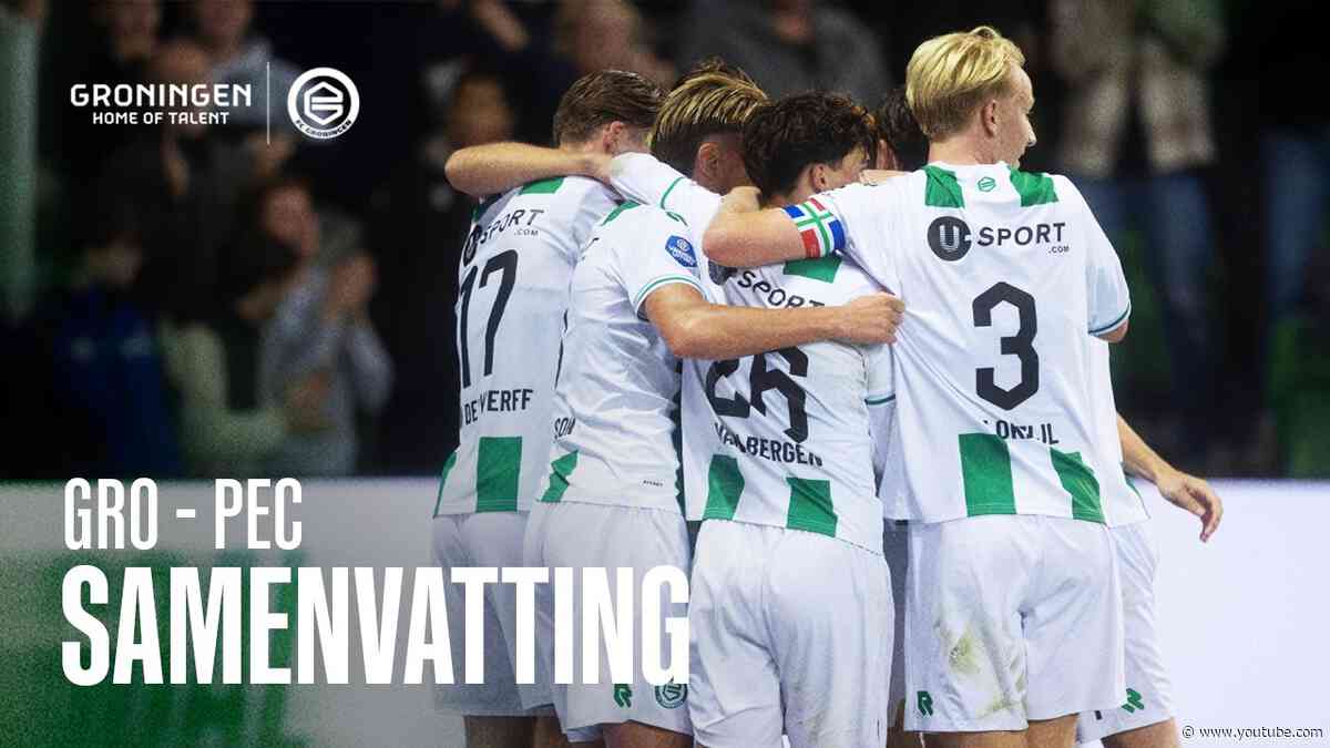 GROEN-WITTE EXTASE in EUROBORG | FC Groningen - PEC Zwolle | Samenvatting
