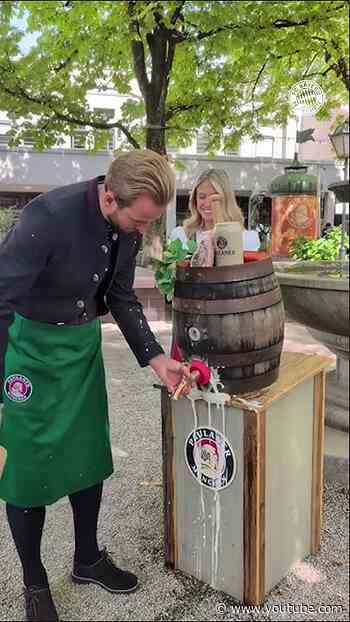 Wie gut treffen unsere Spieler den Fassanstich-Sound? 👀🎤 #Oktoberfest #Wiesn
