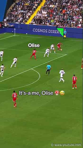 Olise entered Mario mode 🍄😂🤝