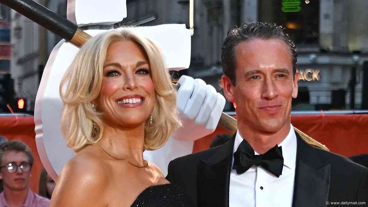 Hannah Waddingham cosies up to her boyfriend Nick Beresford-Cleary in her first outing since her show Ride Or Die was axed as the couple grace the orange carpet at the Digger premiere