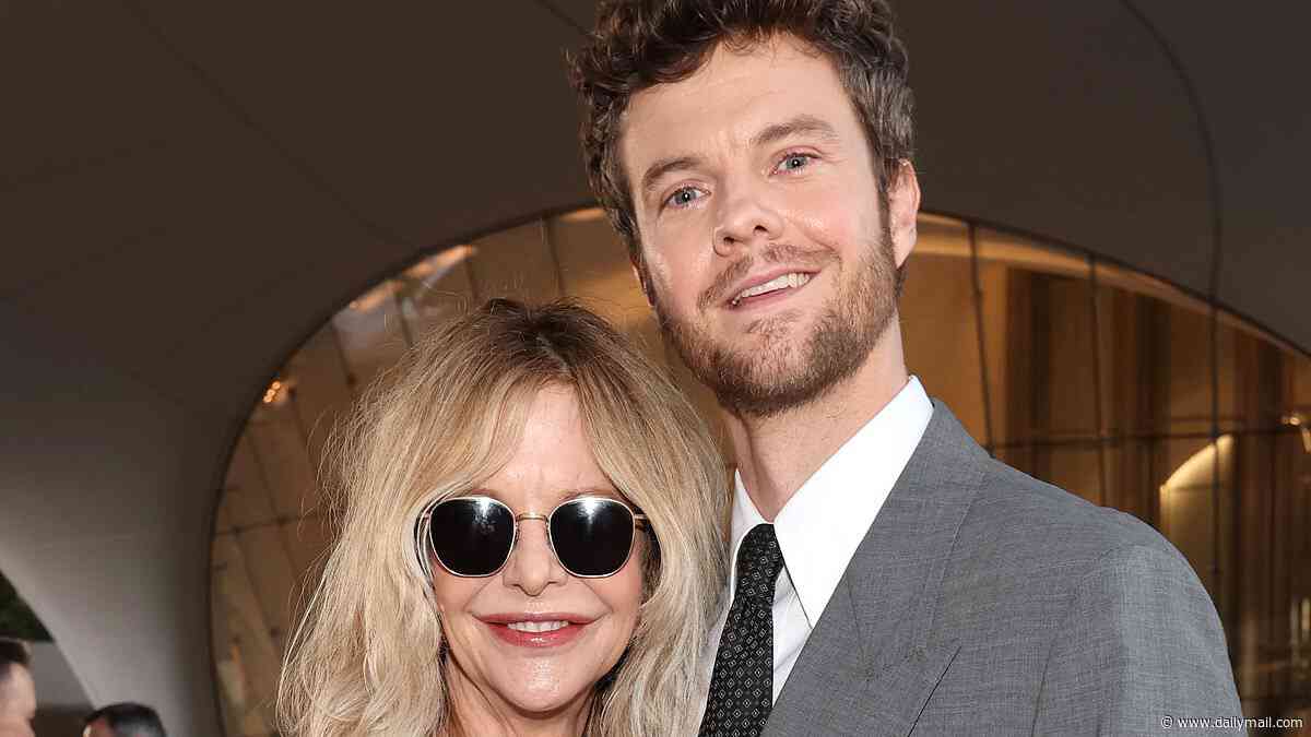 Meg Ryan, 64, beams as she makes rare red carpet appearance with son Jack Quaid... 25 years after bitter split from his dad Dennis