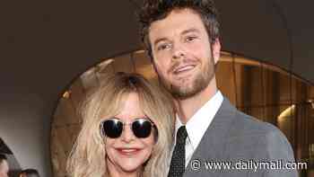 Meg Ryan, 64, beams as she makes rare red carpet appearance with son Jack Quaid... 25 years after bitter split from his dad Dennis