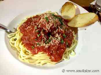 Pasta dinner served Monday at Sault hall