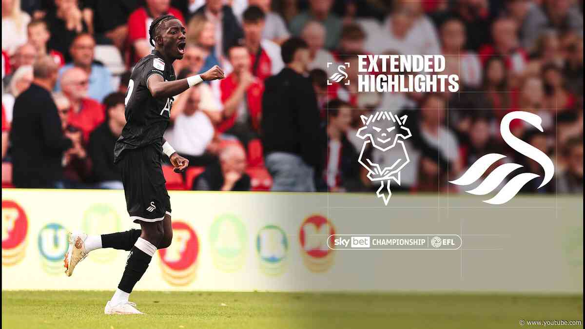 Lincoln City v Swansea City | Extended Highlights
