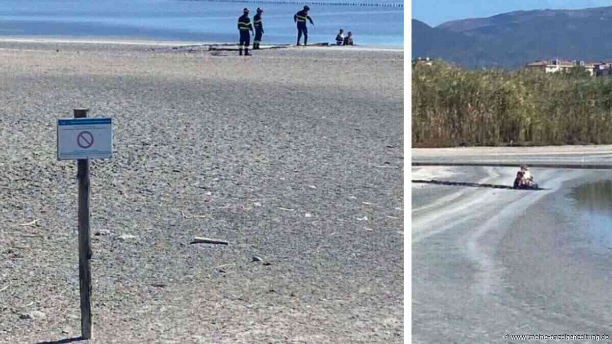 Urlauberinnen betreten verbotenen Strand – kurz darauf versinken sie bis zur Hüfte im Schlamm