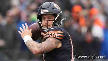 Sources: Bagent has concussion leaving Bears' QB situation muddled