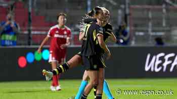 Arsenal vs HB Koge LIVE: Latest updates from Women's Champions League clash