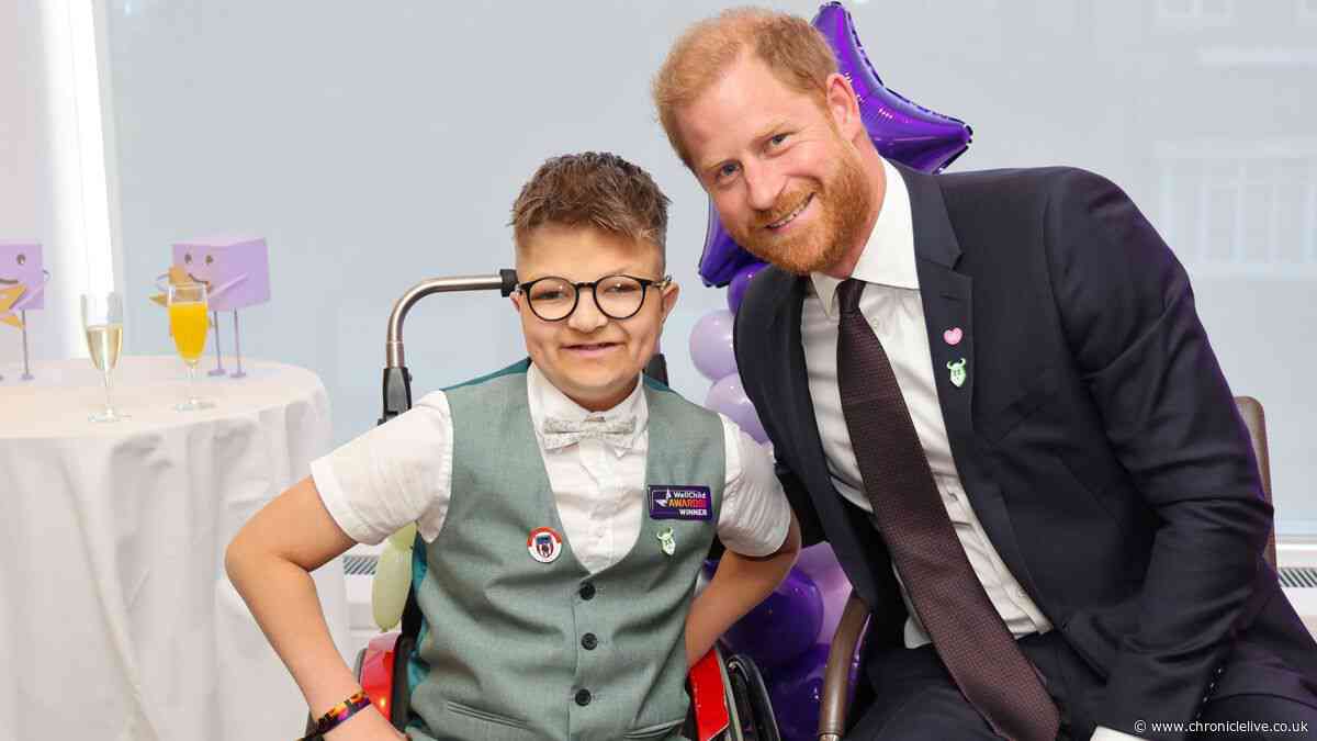 'Hero' County Durham 10-year-old honoured with prestigious award by Prince Harry