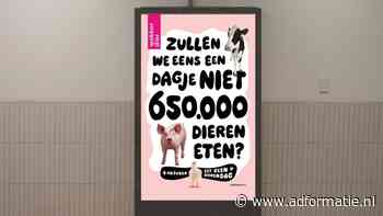 NS weert posters Wakker Dier om een dagje geen vlees te eten