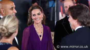 Kate Middleton dazzles as she and Prince William join Tom Cruise and Sir David Beckham at glitzy film premiere