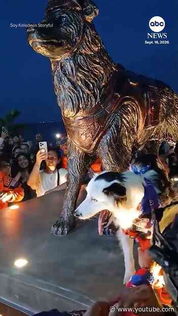 Rescue dog honored with statue for Venezuela earthquake efforts