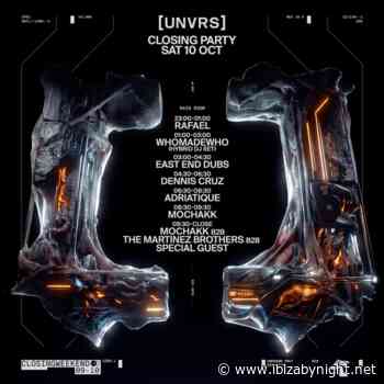 [UNVRS] Ibiza closing party 2026: the set times!