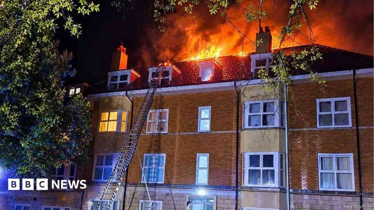 Second arrest after fire in top-floor flat