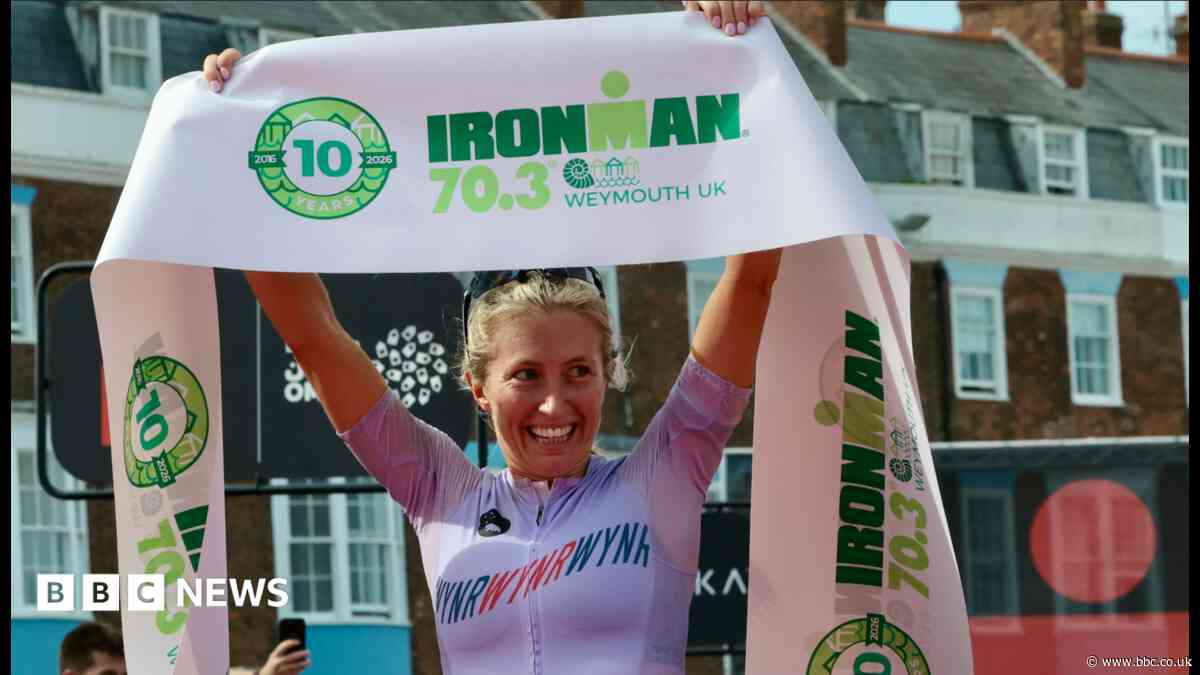 Thousands descend on Weymouth for 10th Ironman race