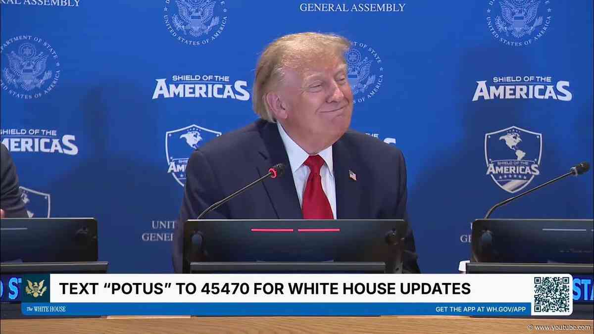 President Trump Participates in a Shield of the Americas Event