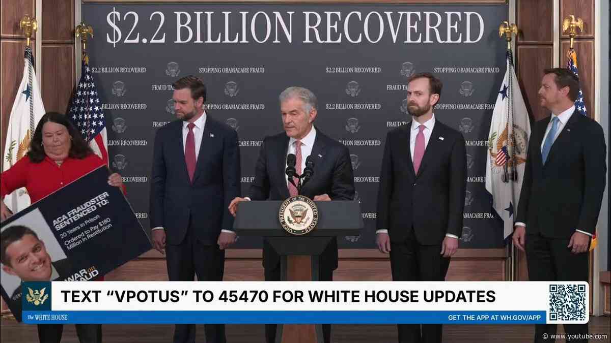 Vice President JD Vance Holds Press Conference on Fraud