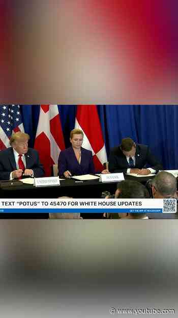 President Donald J. Trump officially signs the landmark Greenland security deal. 🇺🇸🇩🇰🇬🇱