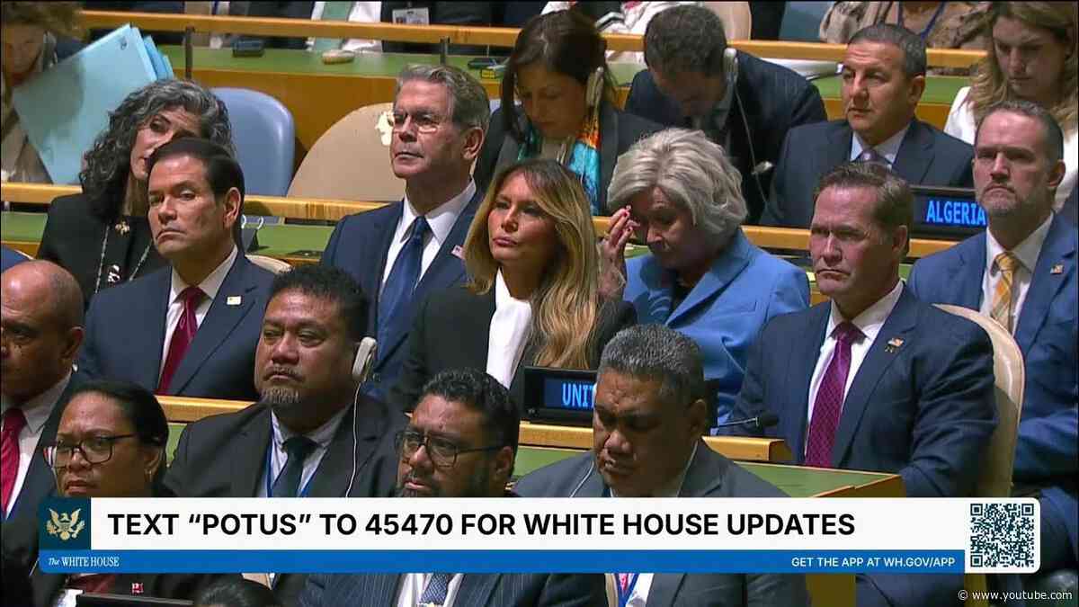 President Trump Delivers Remarks, Sep. 22, 2026